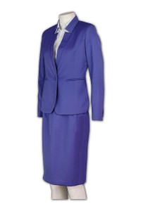 BSW242 business dressing working office suits ladies' garment ol suits design hk supplier company  lilac blazer